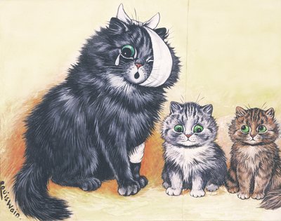 Cat-astrophe! by Louis Wain